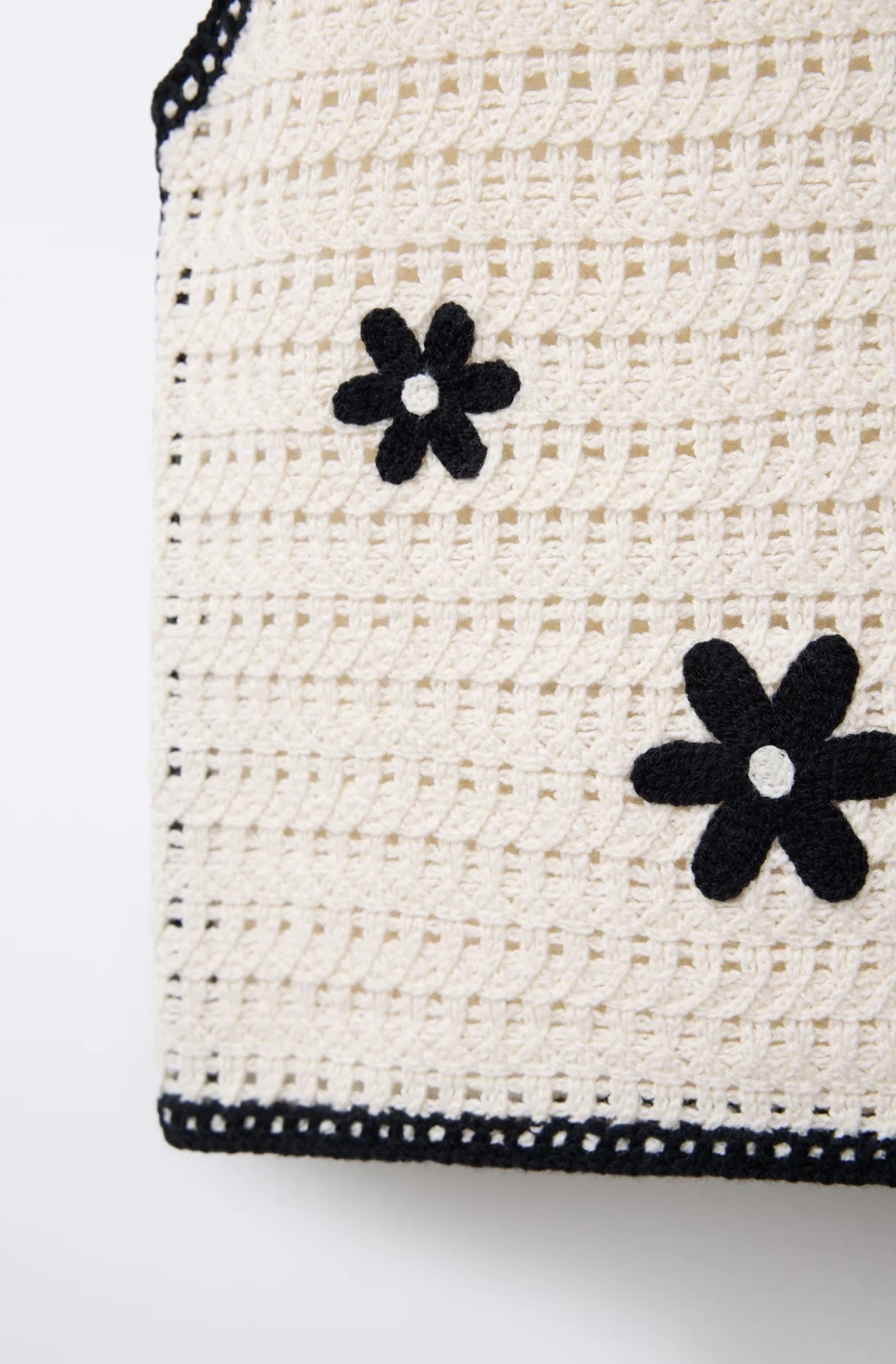 Tenue Aid ZARA en maille crochet fleurs 13-14 ans 164cm
