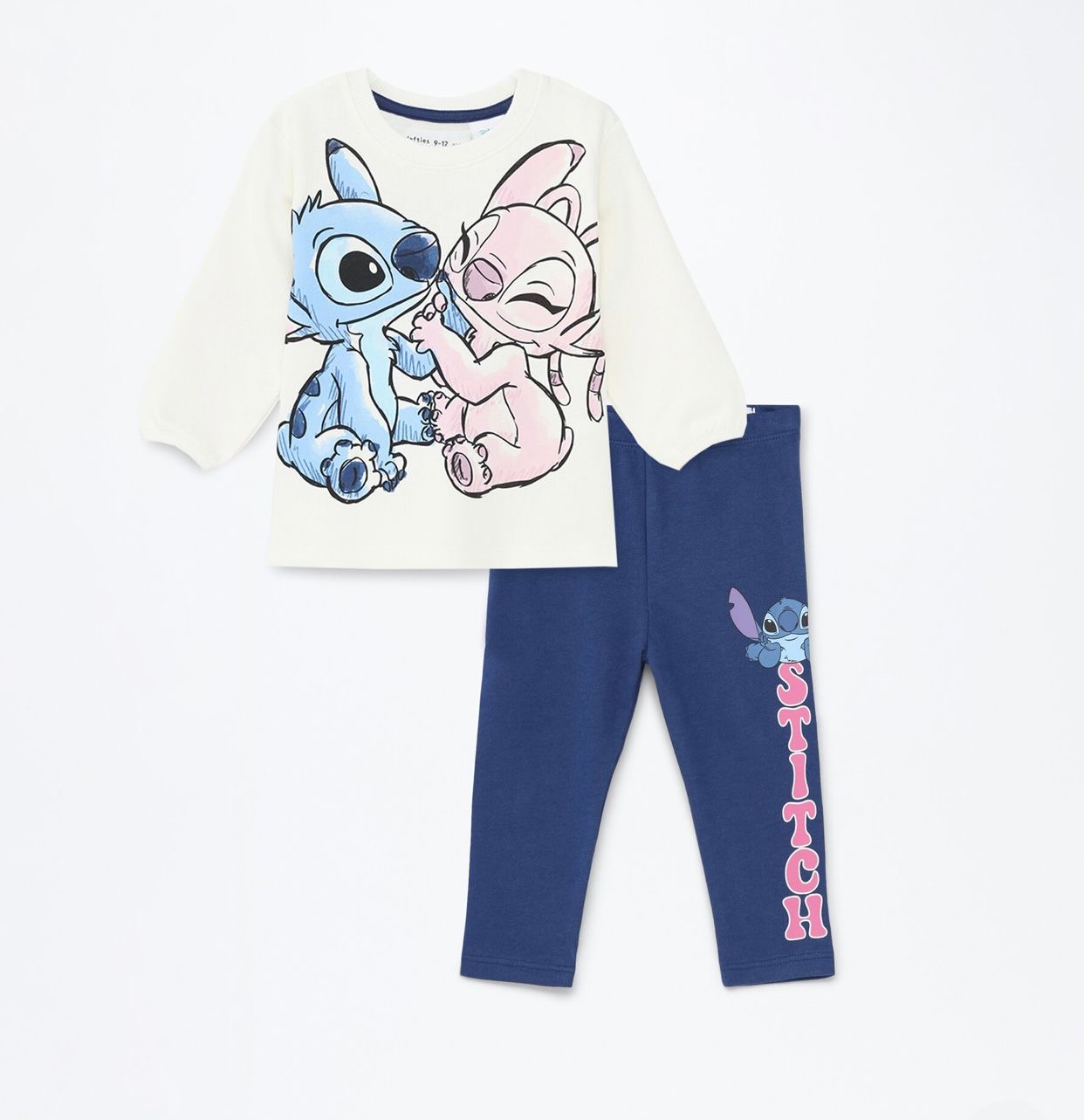 ENSEMBLE Lefties DE FELPA LILO & STITCH DISNEY 6-9 mois