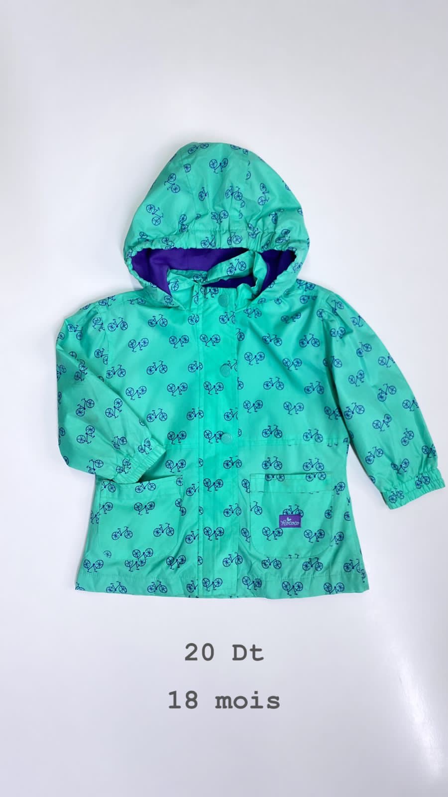 Manteau à capuche 18 mois ref25