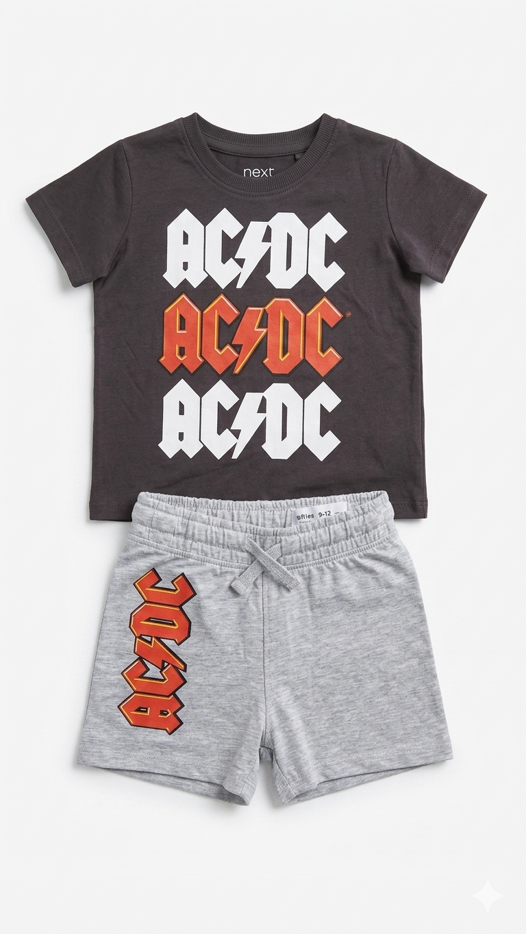 Tenue Lefties ACDC 9-12 mois 80cm