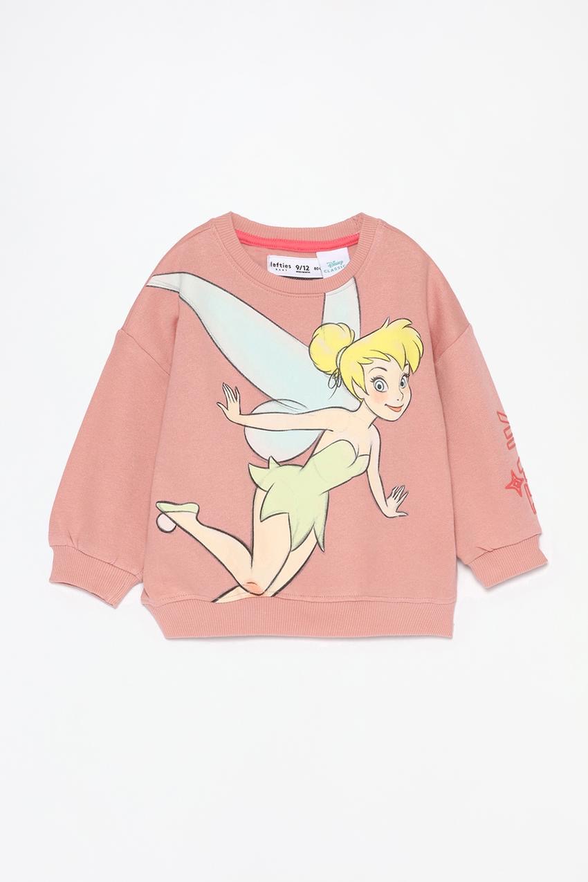 Ensemble tenue Lefties Tinker Bell Disney Sweat molletonné gratté et leggings côtelés 3-6 mois 68cm