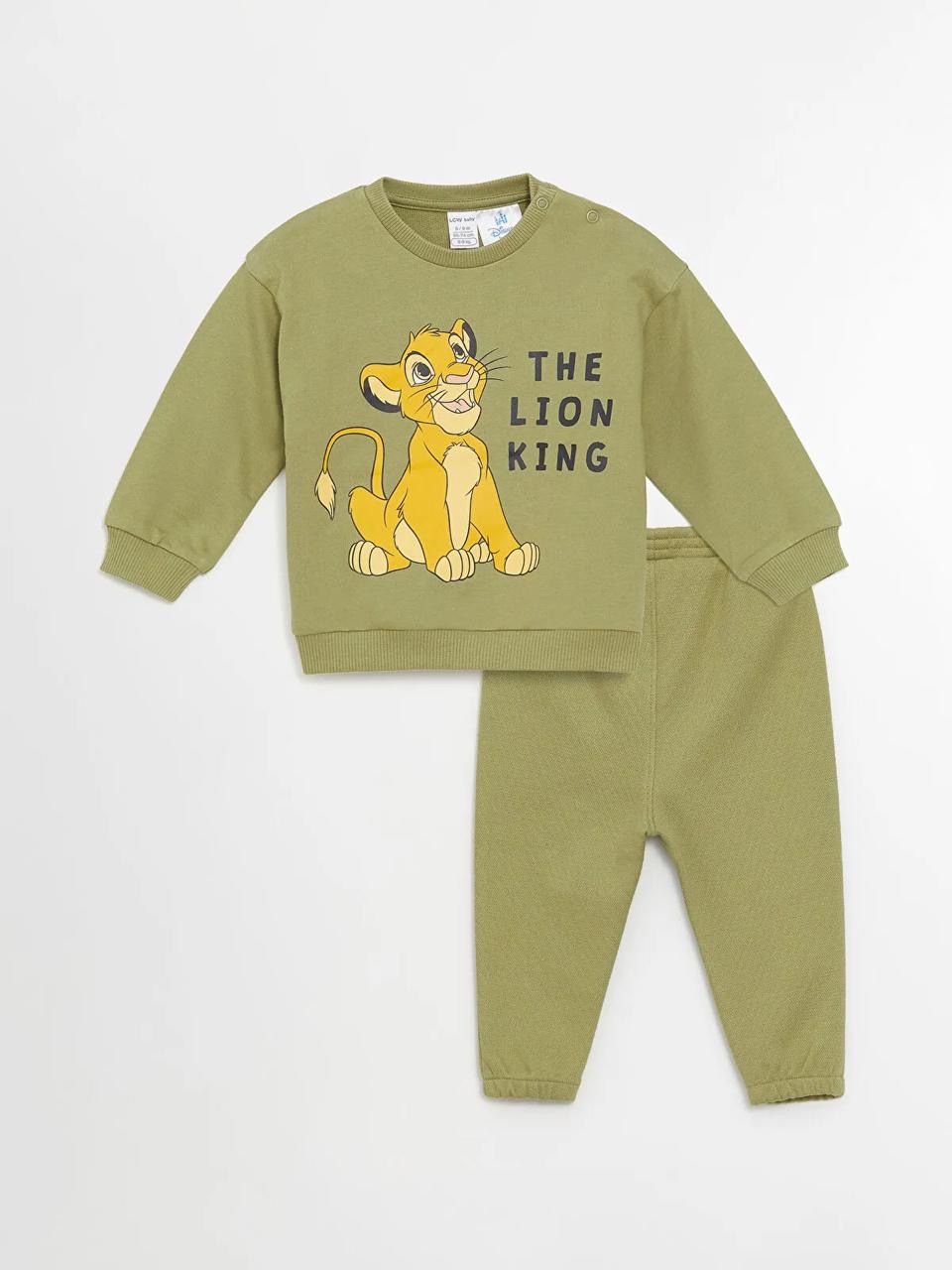 Ensemble tenue Lc Waikiki The Lion King Disney sweat et pantalon jogger molletonné non gratté 18-24 mois