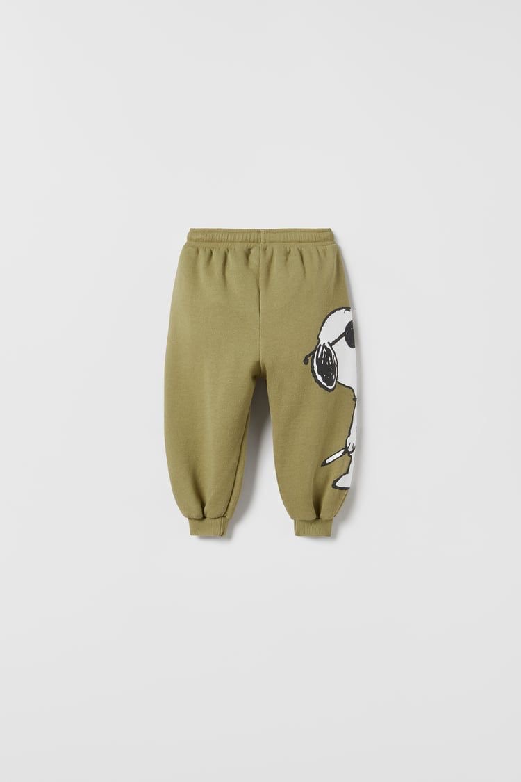 PANTALON ZARA DE JOGGING EN MOLLETON SNOOPY PEANUTS 6-9 mois 74 cm