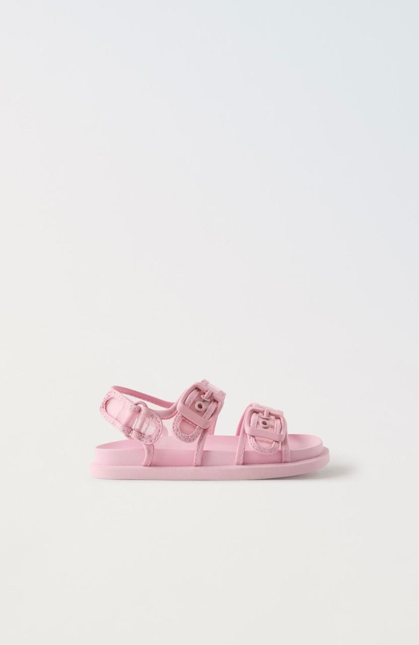 Sandale ZARA rose à boucles pointure 25