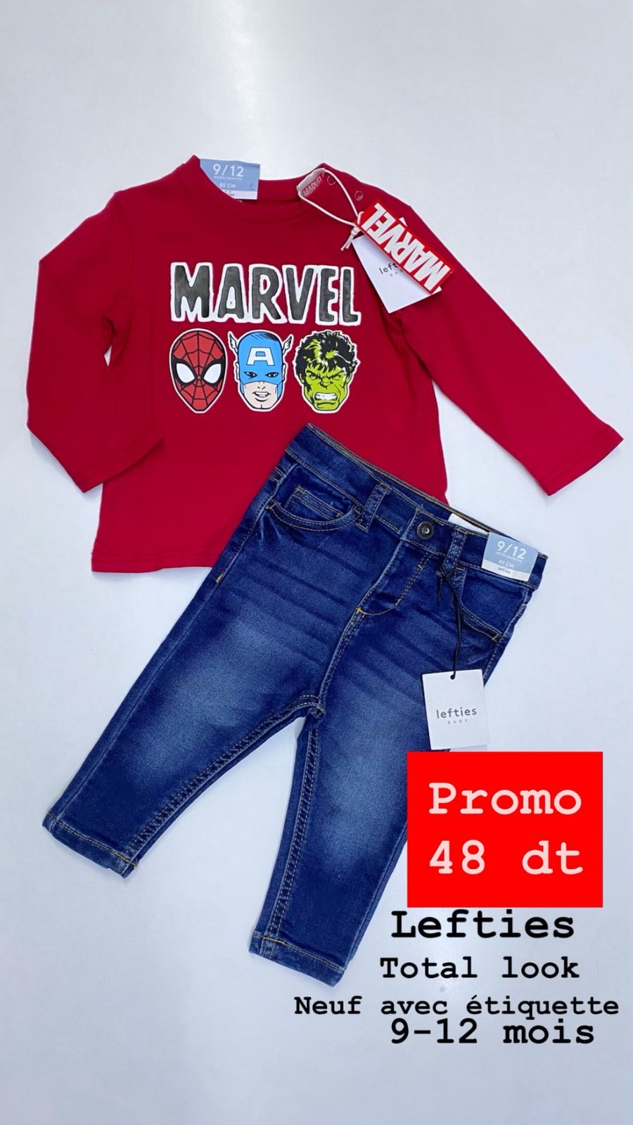 Tenue Aid total look Lefties 9-12 mois