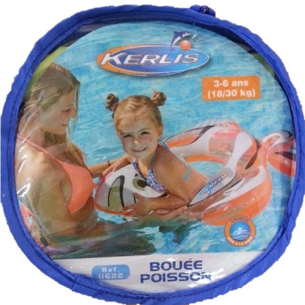 Chambre à air bouée poisson plage kerlis 3-6 ans 18-30kg ref88