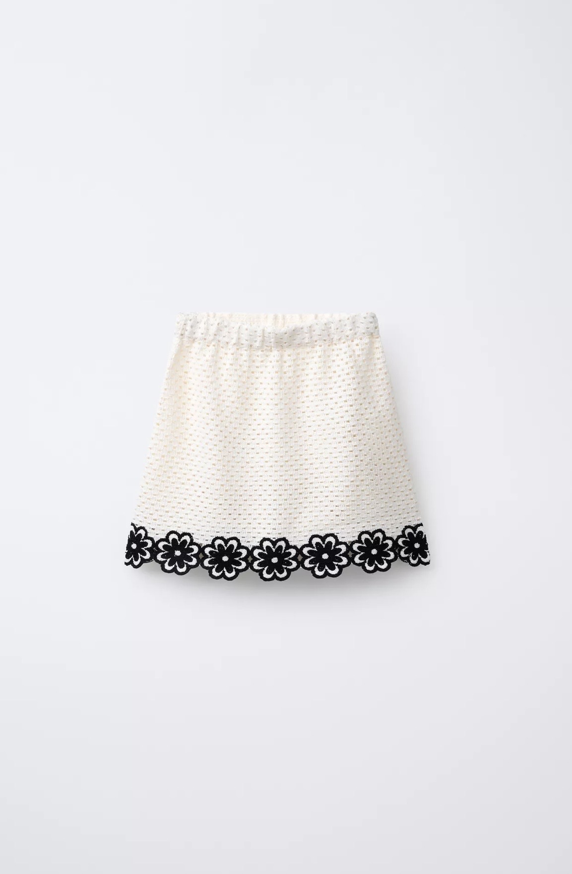 Tenue Aid ZARA en maille crochet fleurs 12-13 ans 156cm