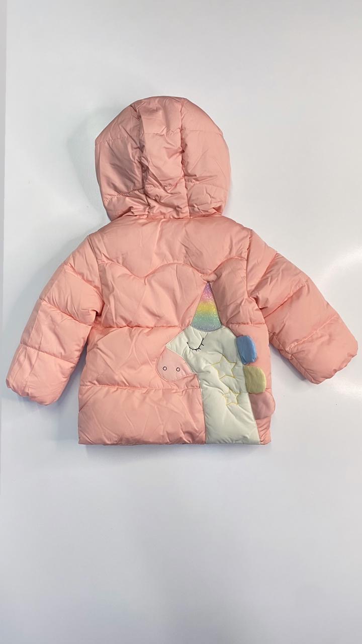 Manteau matelassée HA unicorn licorne à capuche 3-6 mois