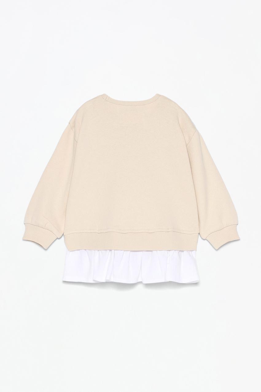 Ensemble tenue Lefties Sweat molletonné gratté ourlet en popeline et leggings côtelés 9-12 mois 80cm