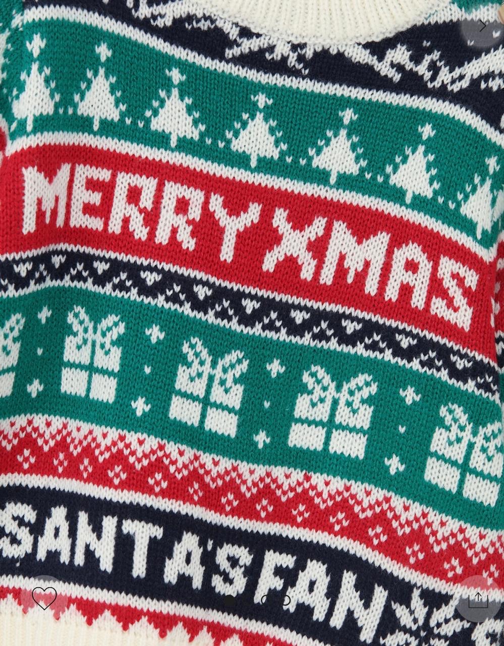 PULL Lefties EN TRICOT NOËL Santa Christmas réveillon 9-10 ans