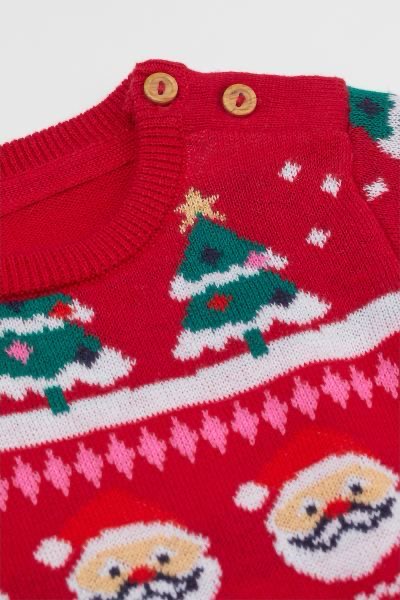 Pull h&m Noël Santa Christmas réveillon 3-4 ans Ref100