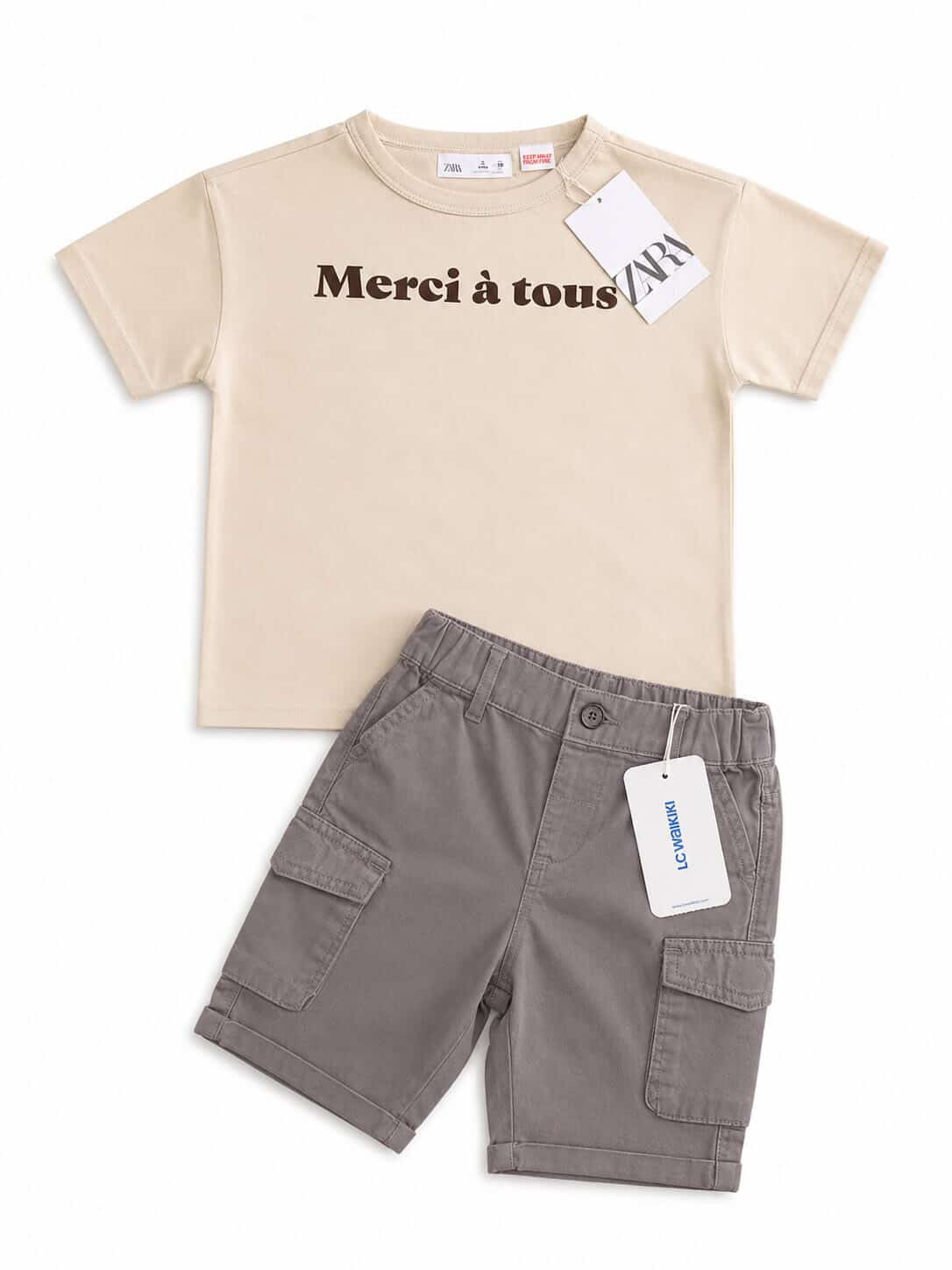 Tenue Aid pull ZARA 2 ans 98cm et short Lc Waikiki 2-3 ans 92-98cm