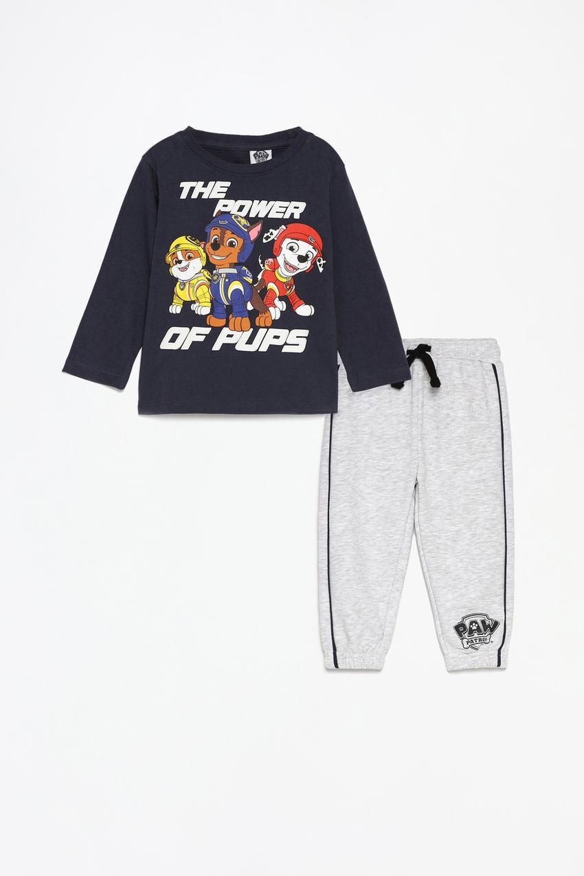 Ensemble tenue Lefties Paw Patrol Nickelodeon pull coton et pantalon molletonné non gratté 6-9 mois
