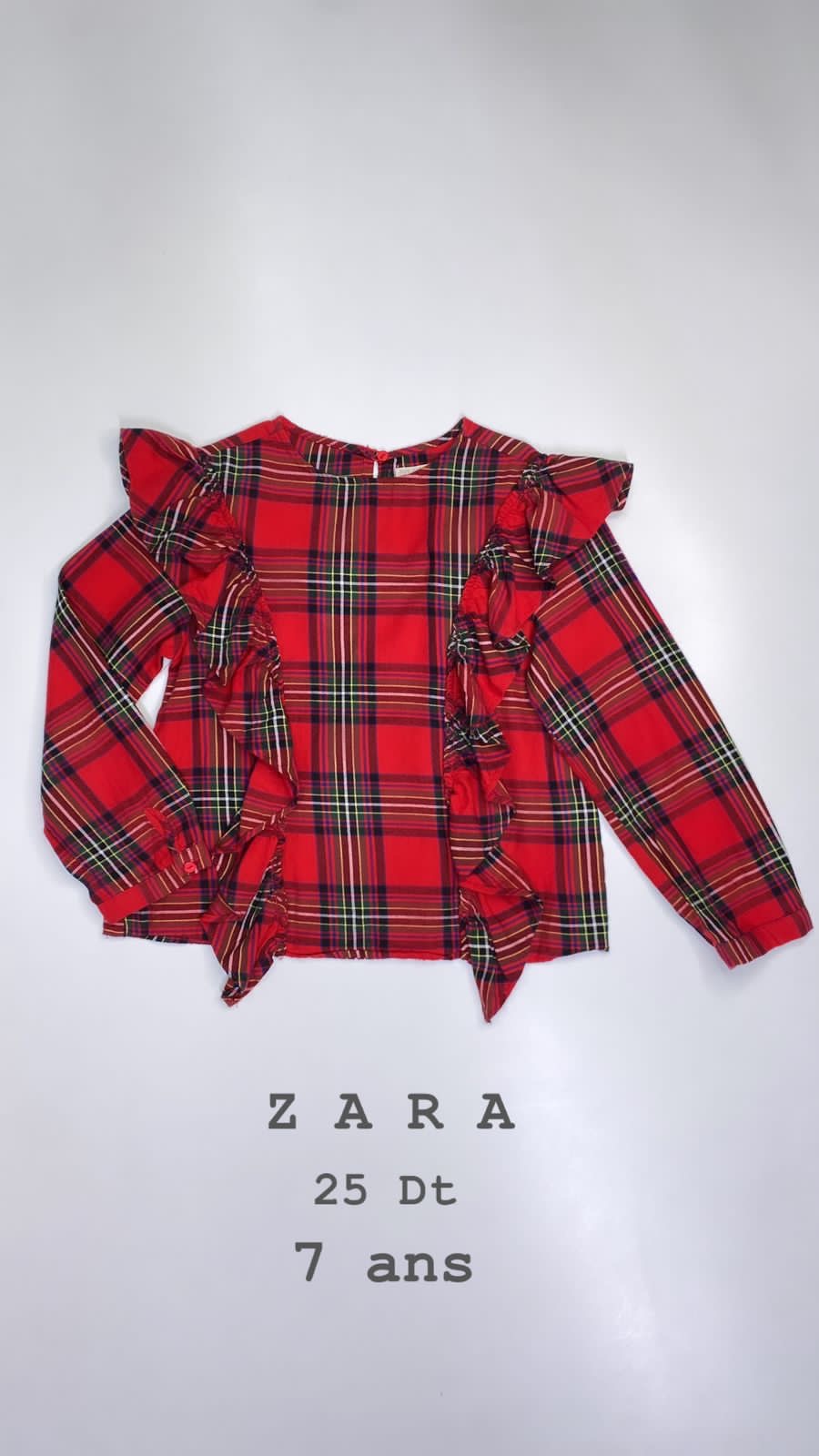 Chemiser ZARA Noël Santa Christmas réveillon 7 ans Ref100