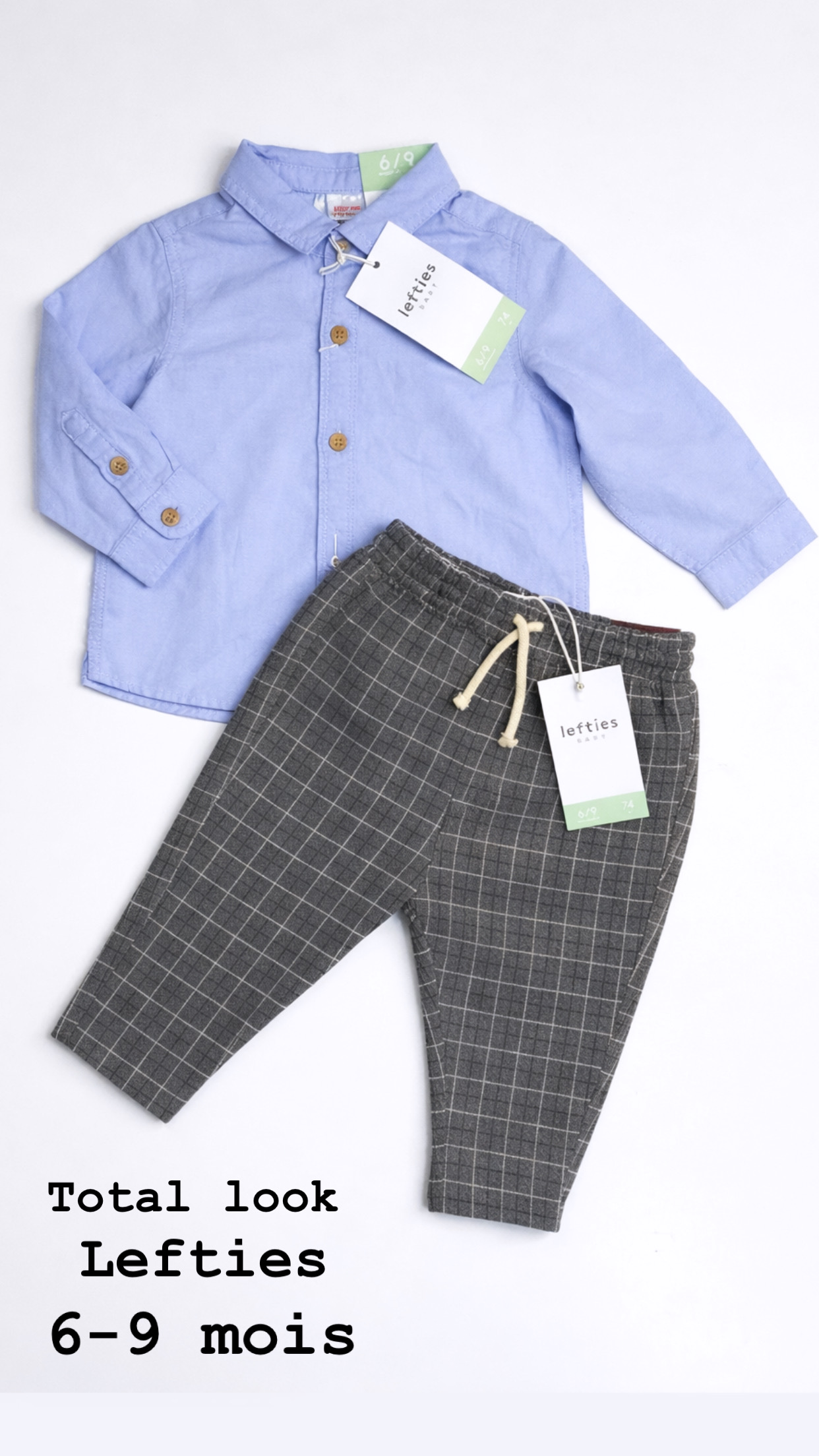 Tenue Aid total look lefties 6-9 mois 74cm