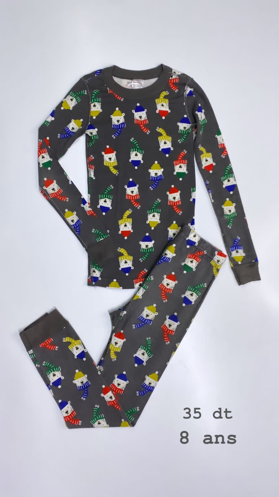 Pyjama 8 ans pull et pantalon ref55/93