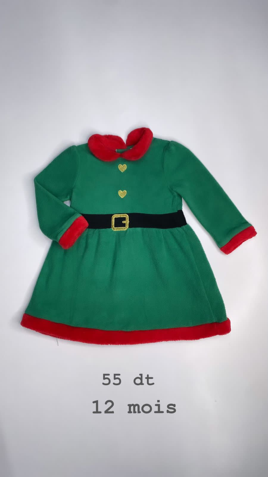 Robe inextenso Noël Santa Christmas réveillon 12 mois Ref25