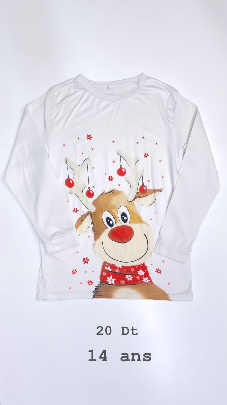 Pull Noël Santa Christmas réveillon 14 ans Ref100