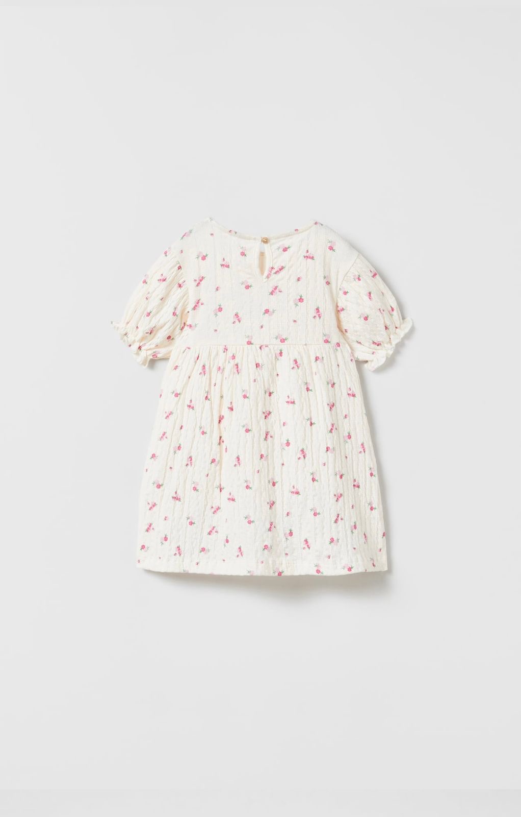 ROBE ZARA À TEXTURE ET FLEURS 5-6 ans 116cm