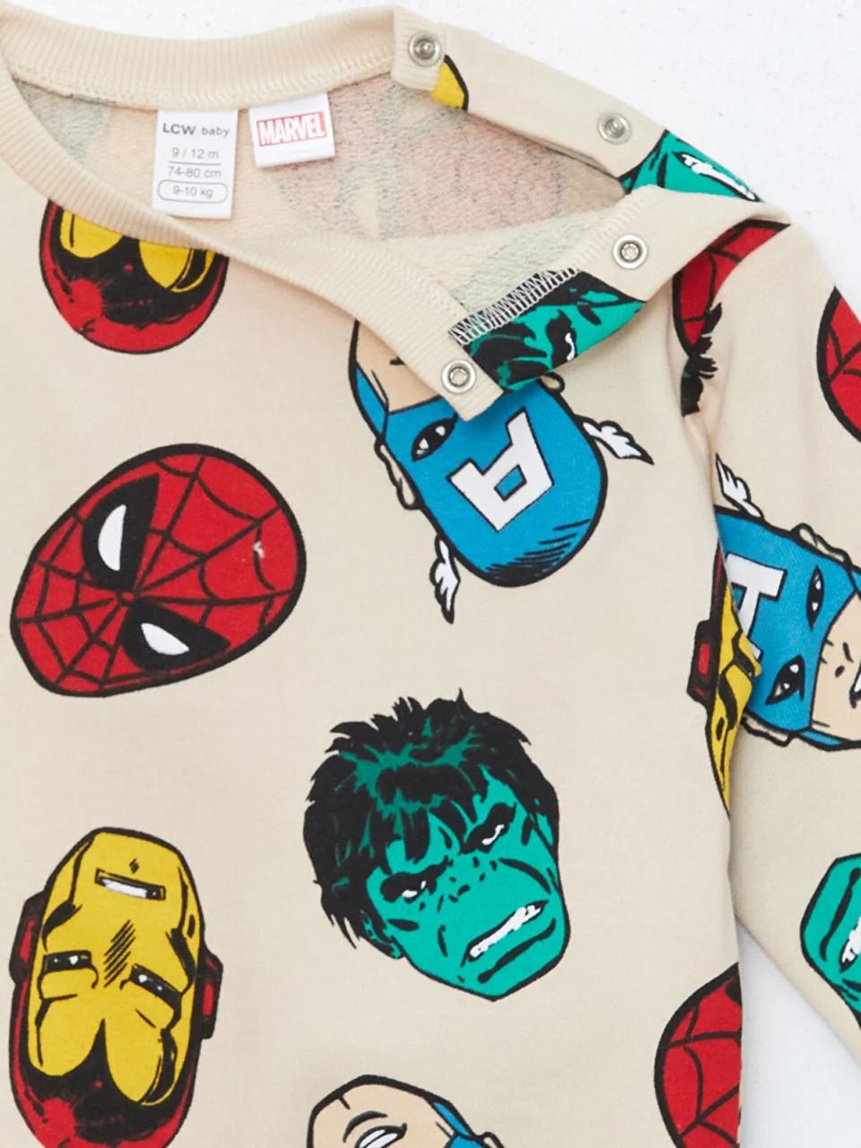 Ensemble tenue Lc Waikiki Marvel Sweat et pantalon jogger molletonné non gratté 3-6 mois