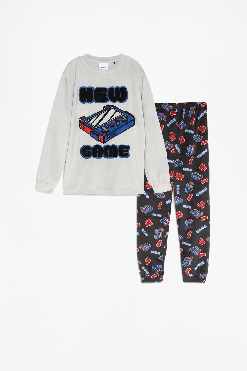 Pyjama Lefties Gamer en velours 4-5 ans 110cm