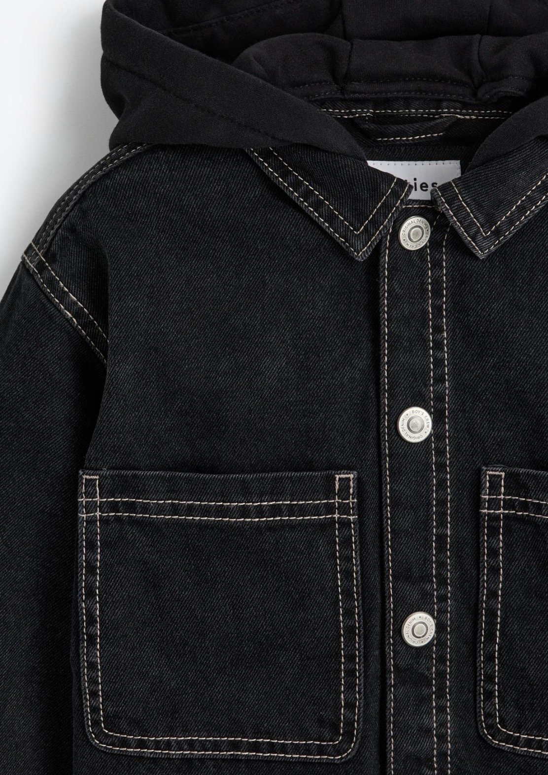 Veste jean à capuche lefties denim  5-6 ans 118cm