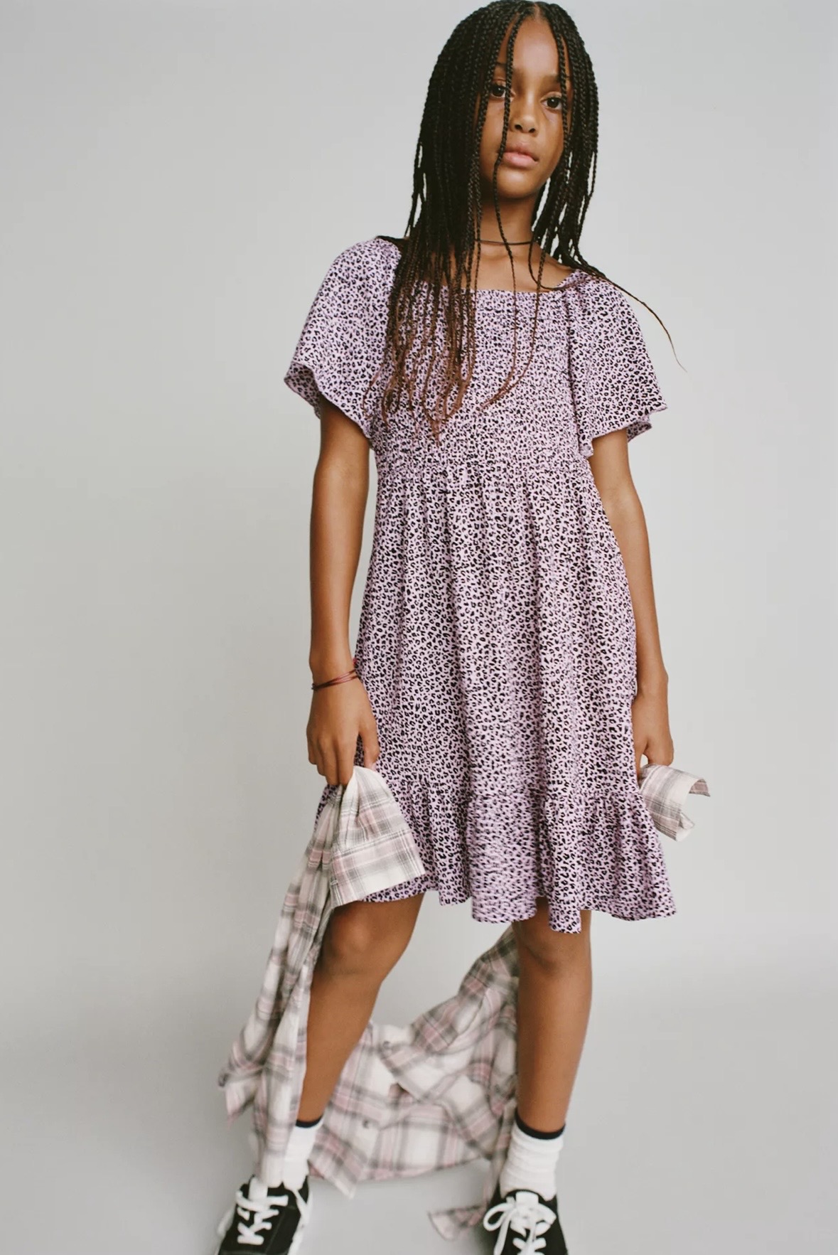 Robe ZARA texturée animal print 9-10 ans 140cm