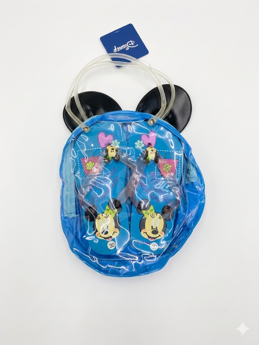 Claquettes tongs avec son sac Minnie mouse Disney refSan pointure 28