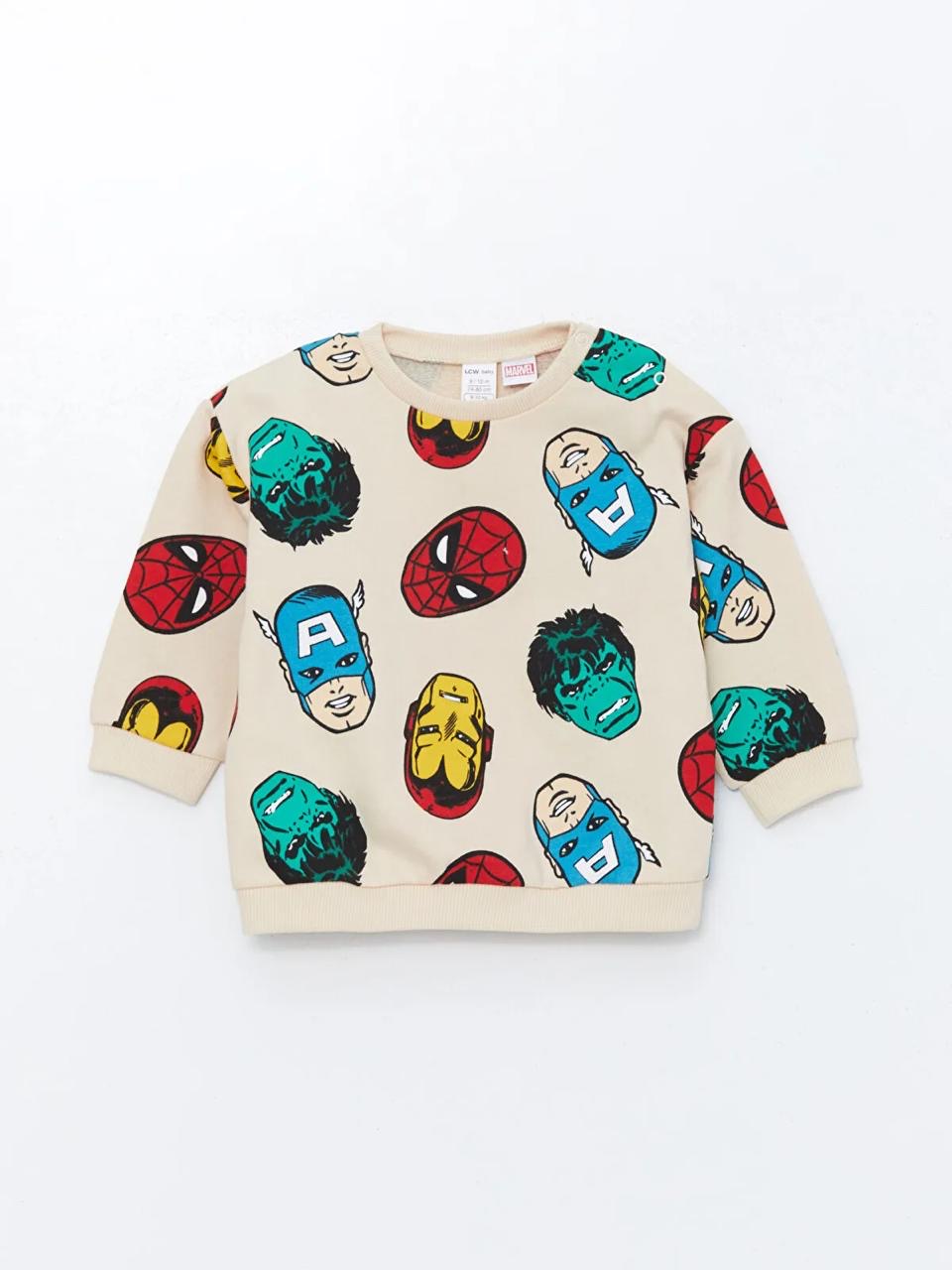 Ensemble tenue Lc Waikiki Marvel Sweat et pantalon jogger molletonné non gratté 3-6 mois