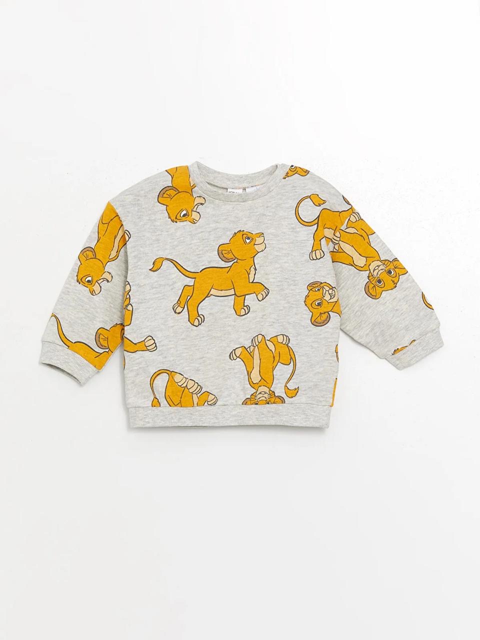 Ensemble tenue Lc Waikiki The Lion King Disney sweat et pantalon jogger molletonné non gratté 3-6 mois