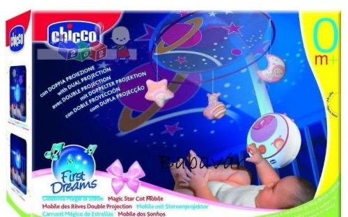 Mobile du lit manège du lit Chicco avec projecteur d'étoiles Réf88