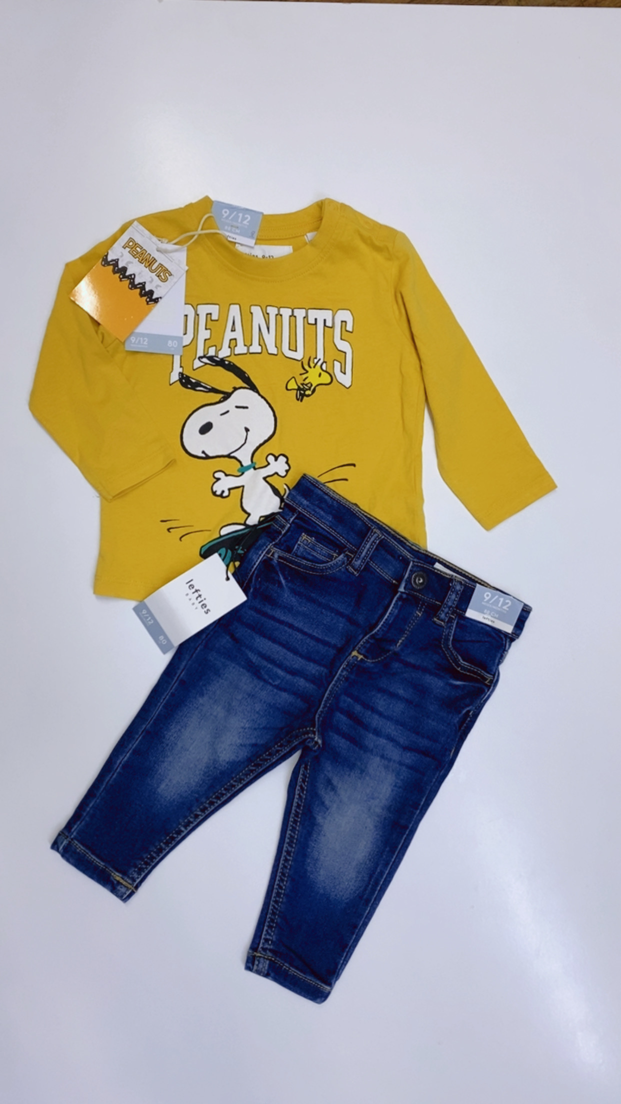 Tenue Aid total look Lefties snoopy peanuts 9-12 mois 80cm