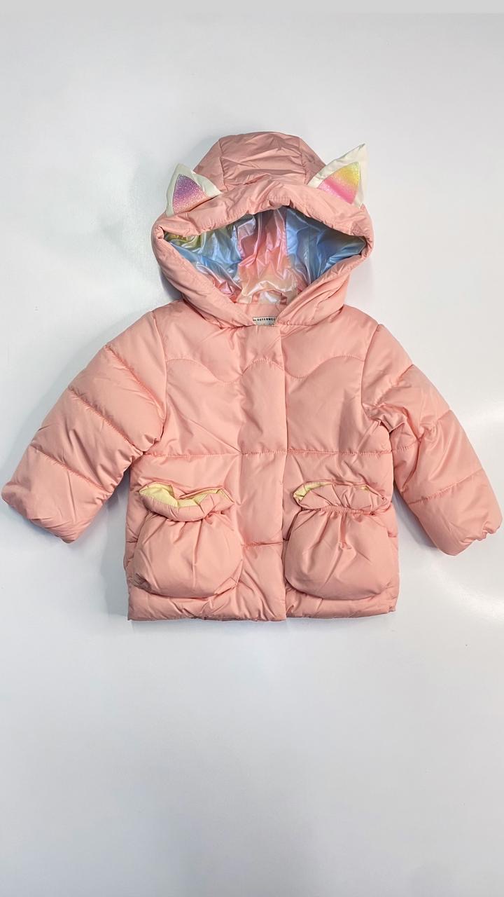 Manteau matelassée HA unicorn licorne à capuche 3-6 mois