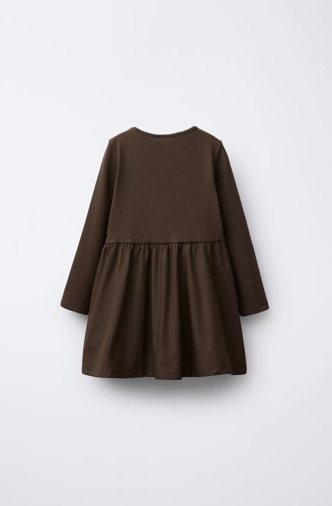Robe ZARA côtelée bimatière avec noeud 18 mois 86cm