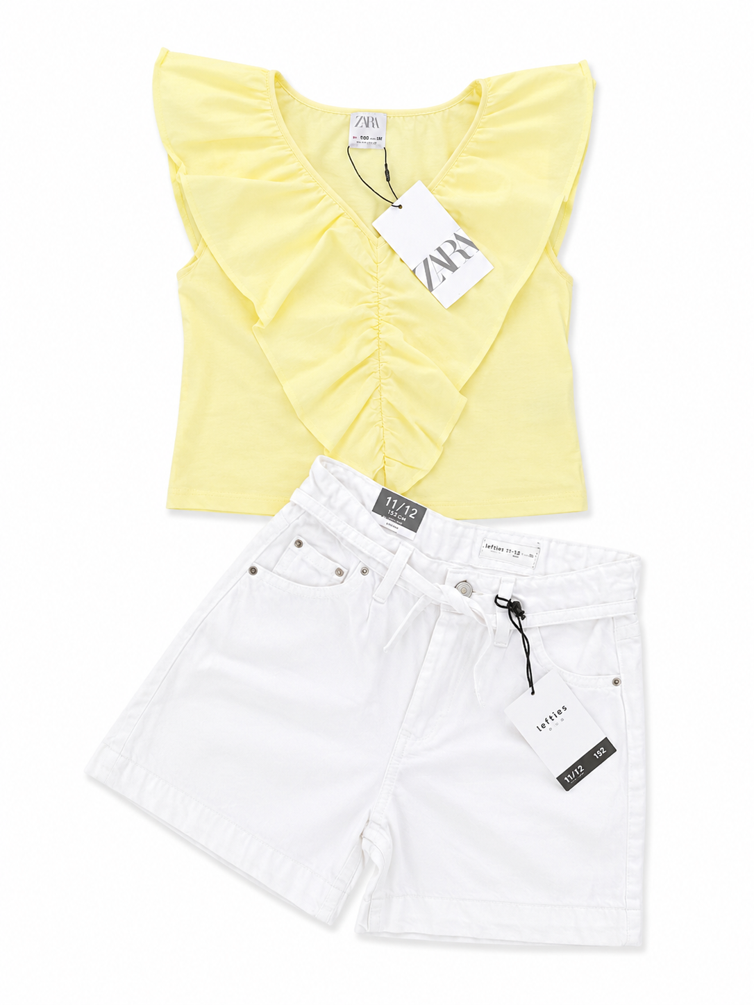 Tenue Aid 11-12 ans 152cm haut ZARA short Lefties