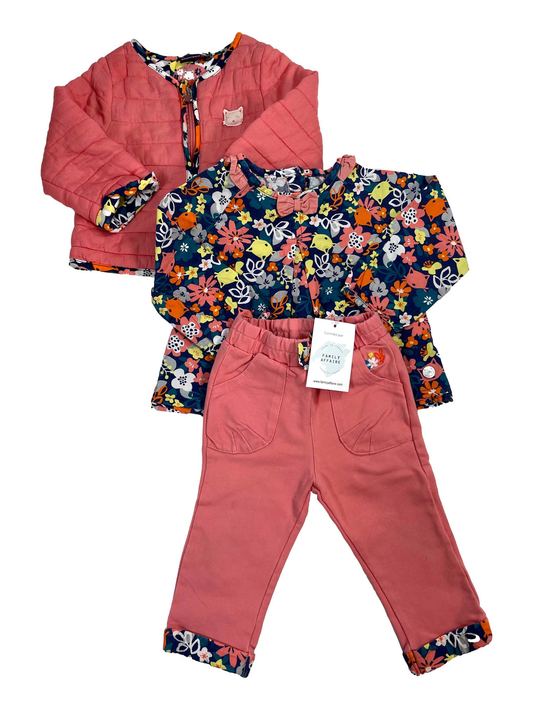 Superbe tenue 3 mois .. pantalon+ chemise +veste