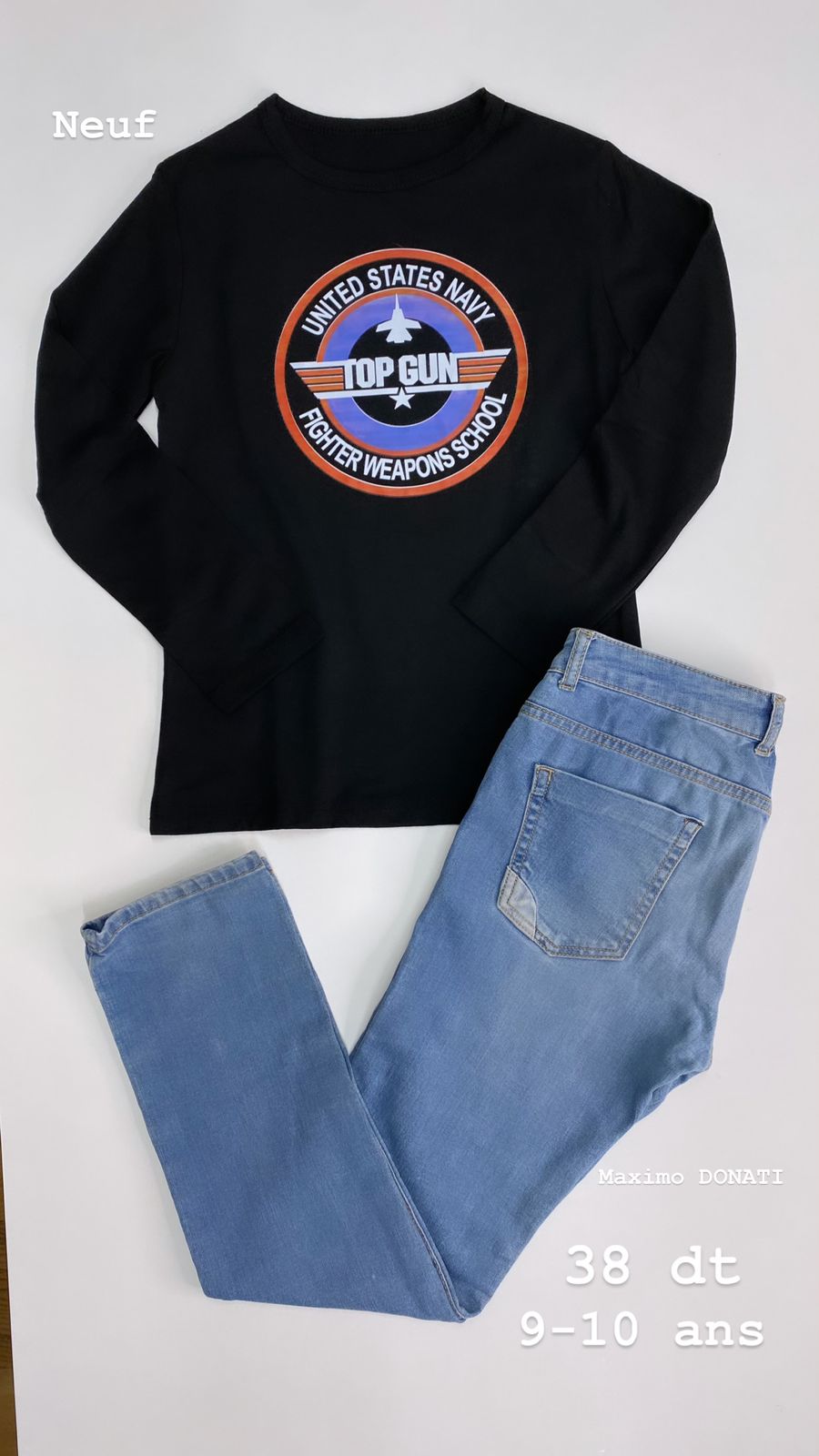Tenue 9-10 ans pull Ref98 jean Ref11/254