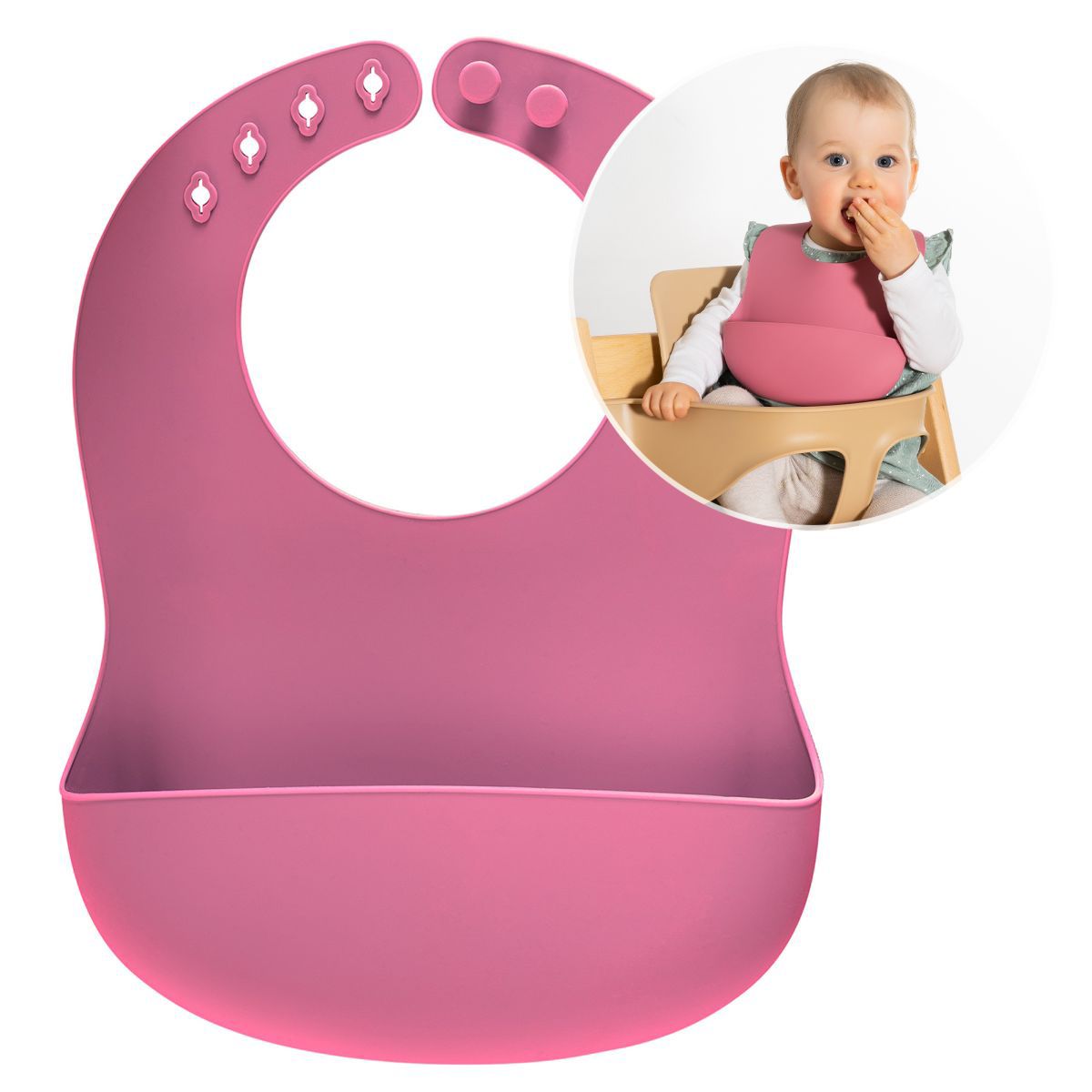 Bavoirs silicone de la marque pommette