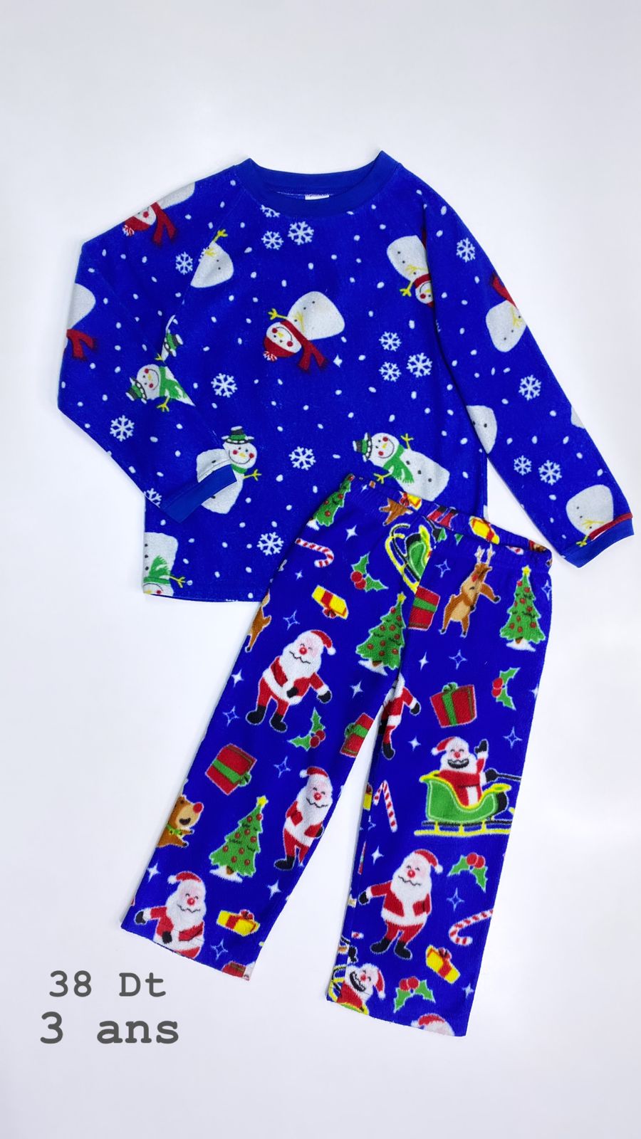 Pyjama Noël Santa Christmas réveillon 3 ans pull Ref25 pantalon ref89