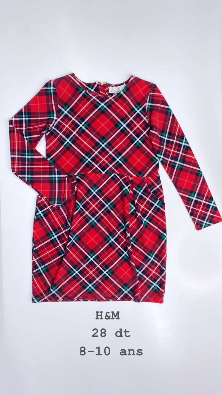 Robe h&m Noël Santa Christmas réveillon 8-10 ans Ref89