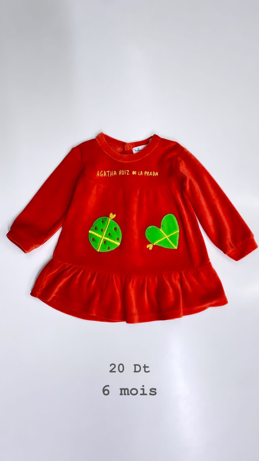 Robe Noël Santa Christmas réveillon 6 mois Ref100