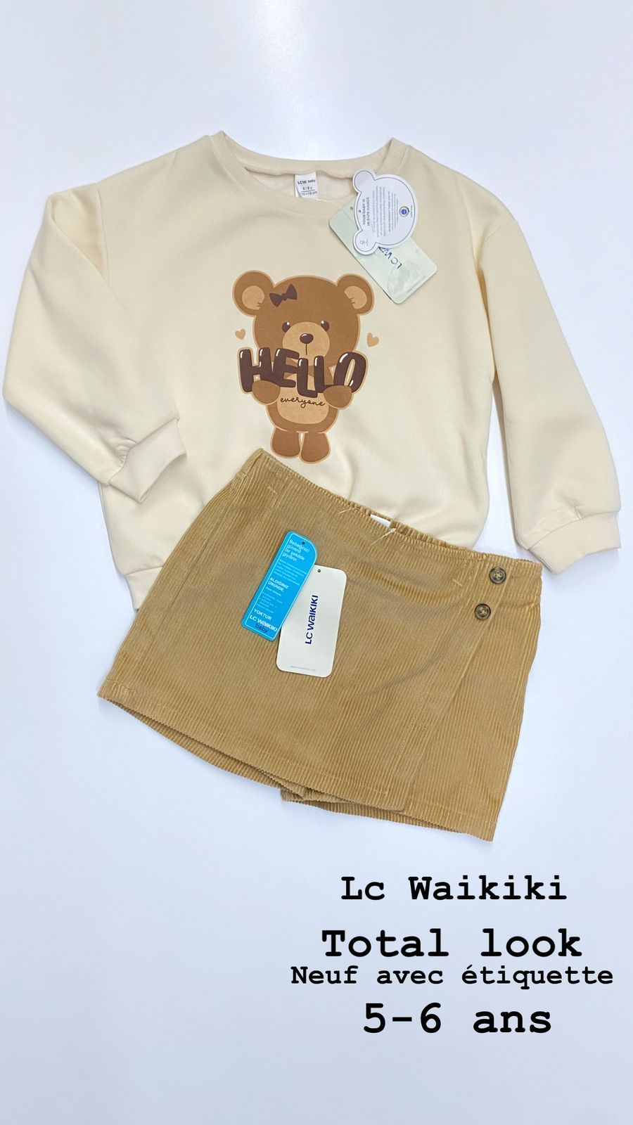 Tenue Aid total look Lc Waikiki 5-6 ans