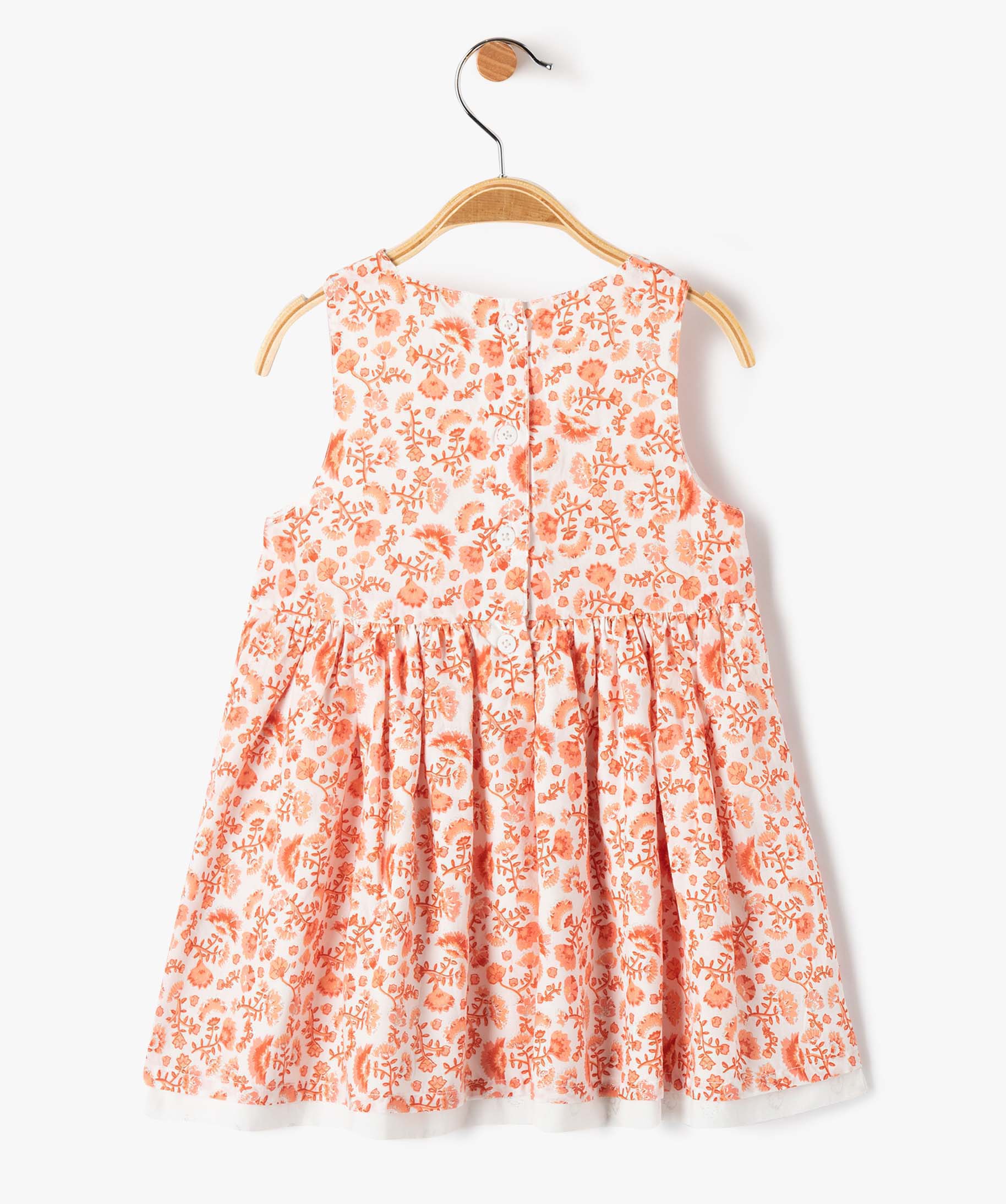 Robe à paillettes réversible bébé fille blanc GEMO 12-18 mois  Ref20/15