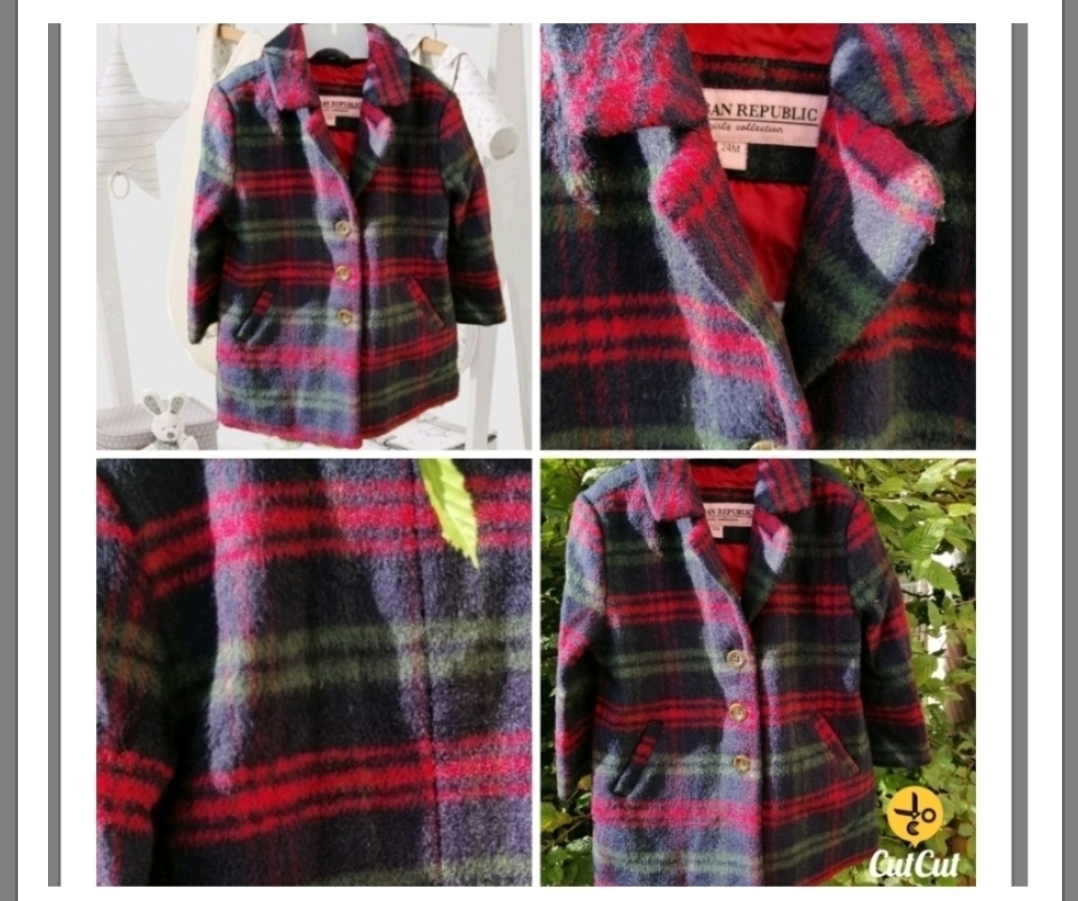 2 ans superbe manteau lainage neuf sans étiquette
