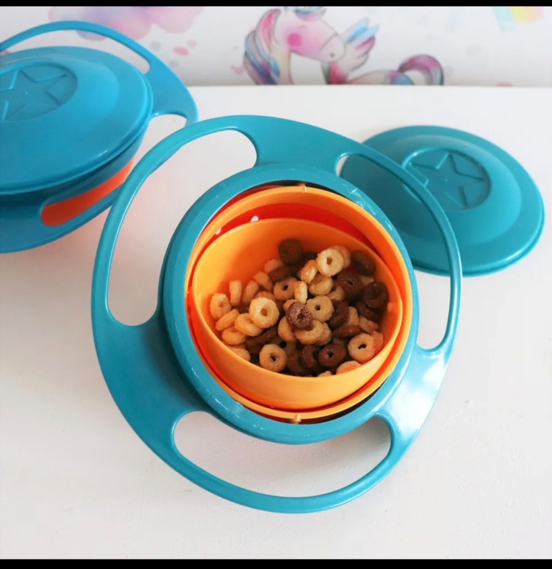 Giro bol .rotation à 360°..pour aliments solides.