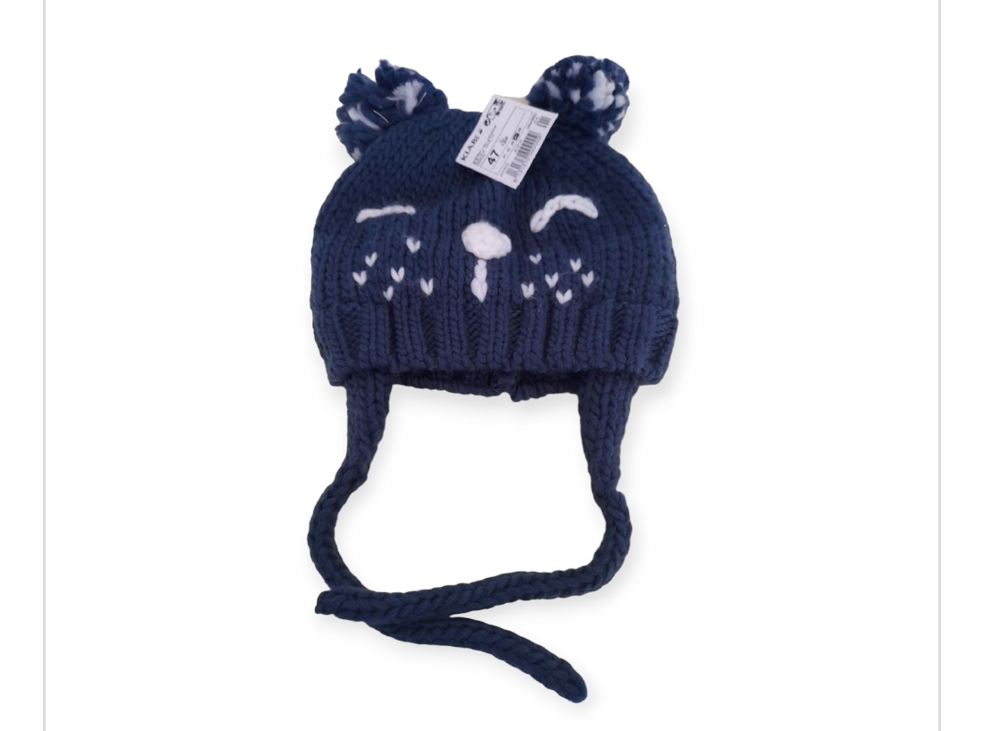 Superbe bonnet 9/  12 mois marque Kiabi