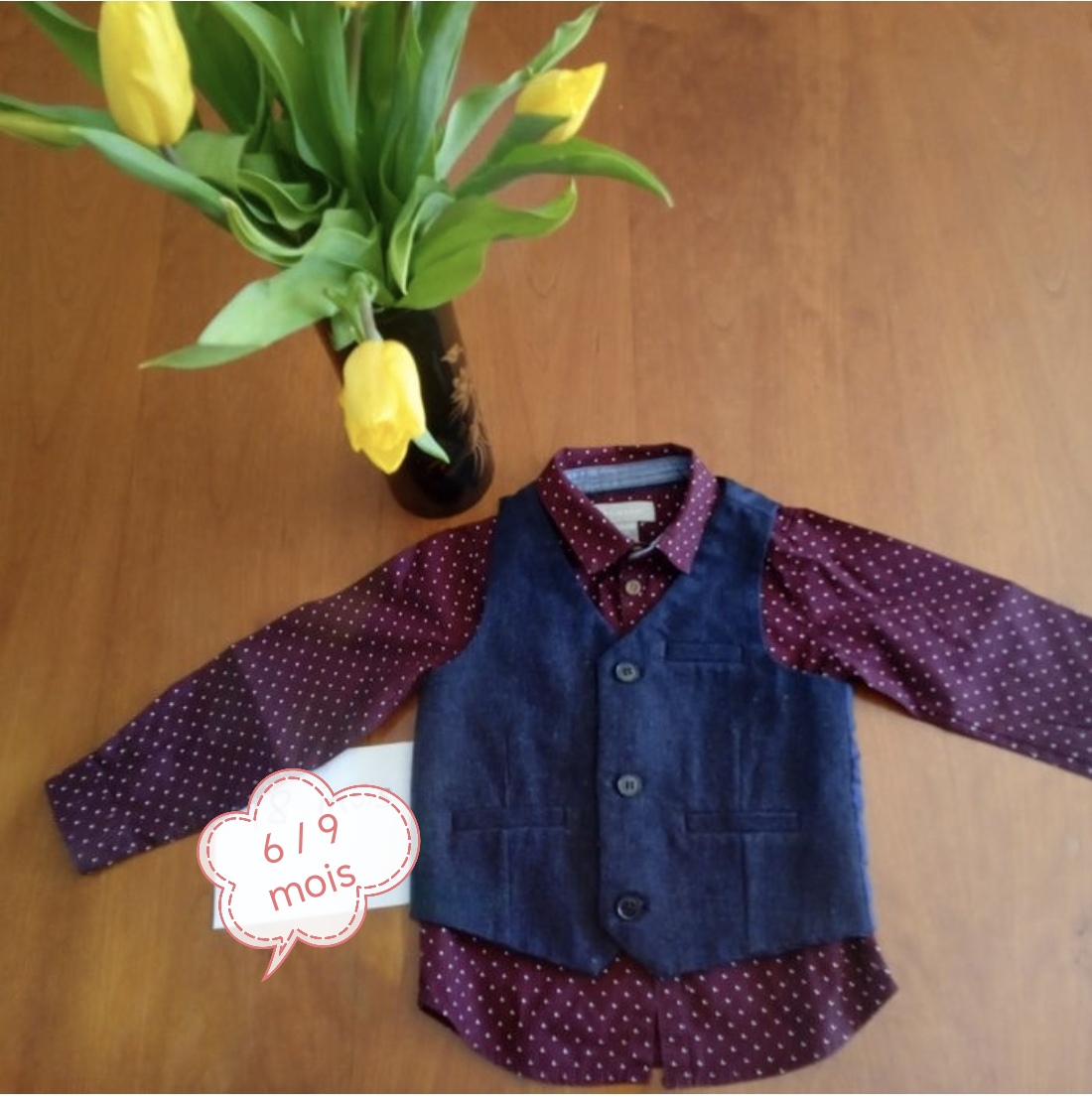 Superbe Lot chemise + gilet