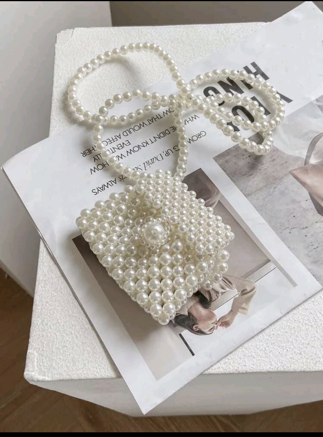 Superbe sac en perles
