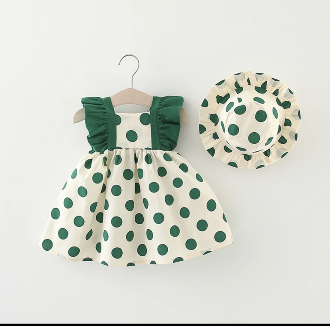 12 mois robe + chapeau