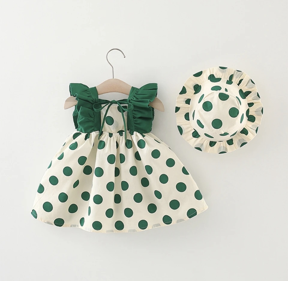 12 mois robe + chapeau